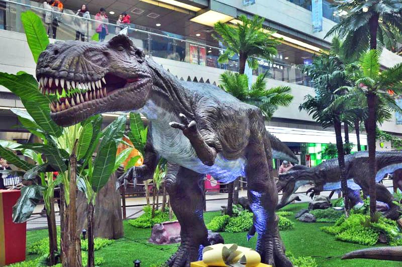 南京玉桥商业广场大型恐龙美陈展